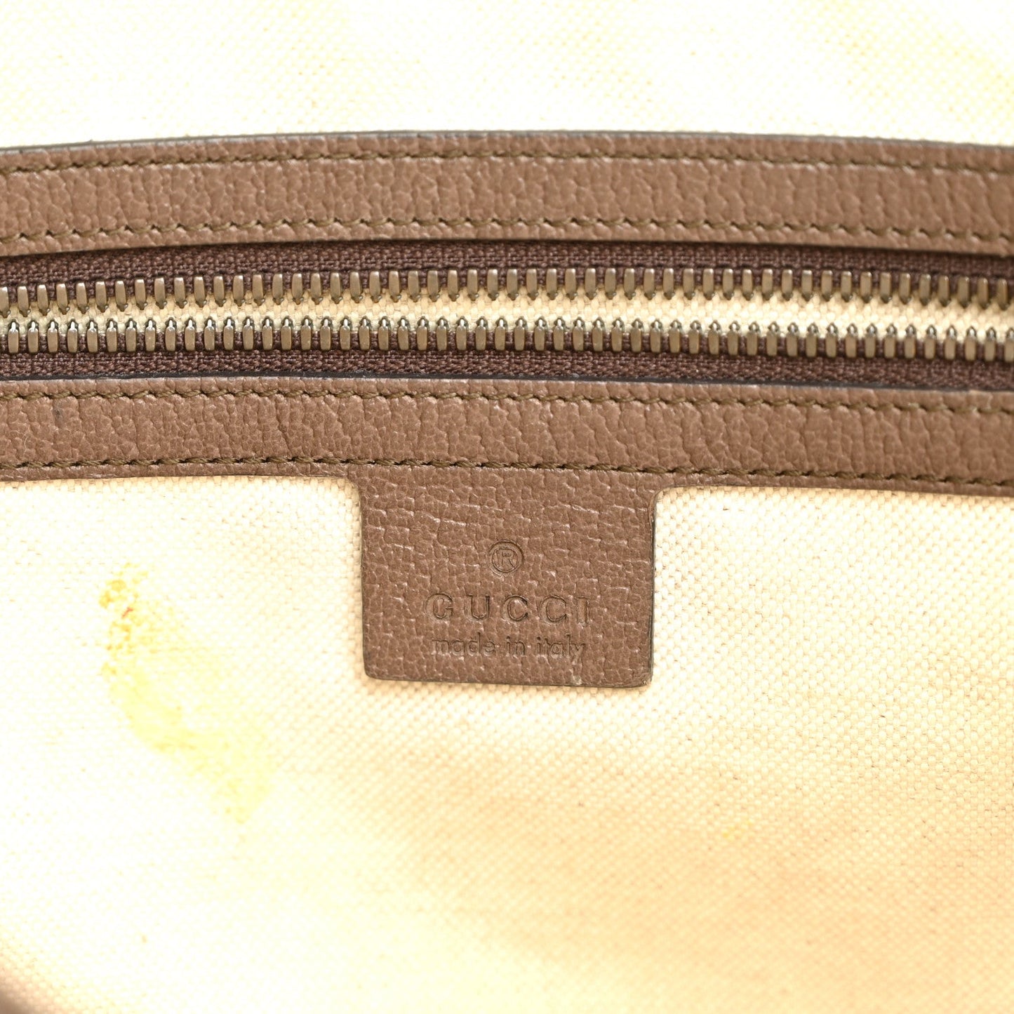 GG Supreme Monogram Web Small Ophidia Half Moon Hobo Brown
