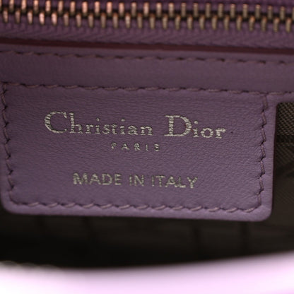 Lambskin Cannage Medium Lady Dior Purple