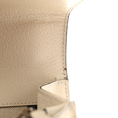 Textured Calfskin Crystal Small Dionysus Shoulder Bag Mystic White