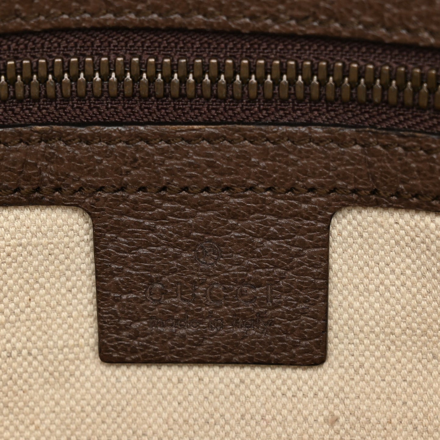 Soft GG Supreme Monogram Medium Ophidia Belt Bag Dark Brown