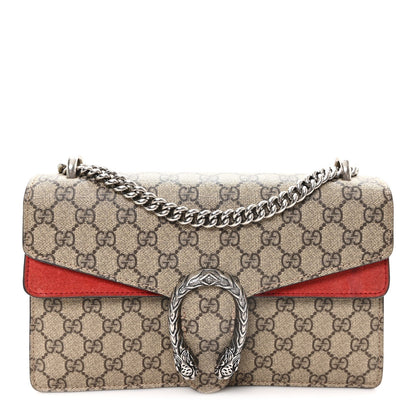 GG Supreme Monogram Small Dionysus Shoulder Bag Red