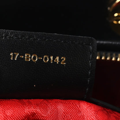 Lambskin Cannage Large Lady Dior Black