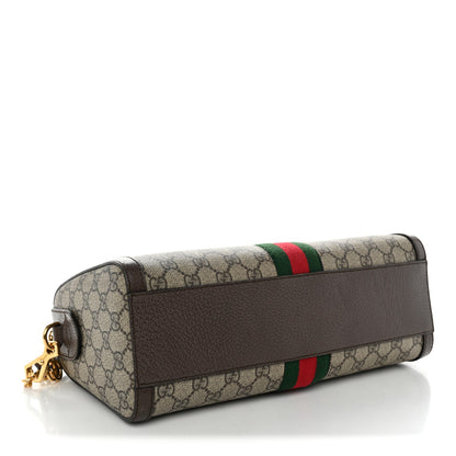 GG Supreme Monogram Web Medium Ophidia Boston Brown