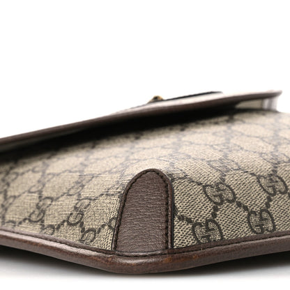GG Supreme Monogram Web Medium Neo Vintage Flap Messenger Bag Beige New Acero