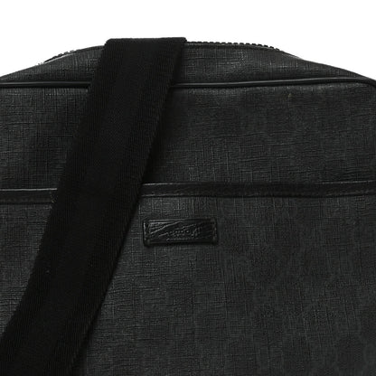 GG Supreme Monogram Messenger Bag Black Grey