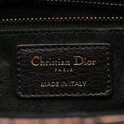 Lambskin Cannage Large Dioraddict Flap J’Adior Strap Black