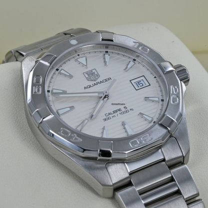 Tag Heuer Aquaracer White Dial Watch for Men - WAY2111.BA0928