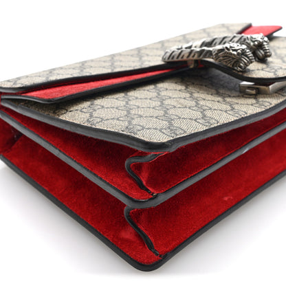 GG Supreme Monogram Small Dionysus Shoulder Bag Red