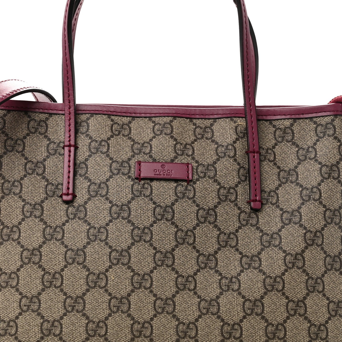GG Supreme Monogram Small Zippered Tote Beige New Rosette