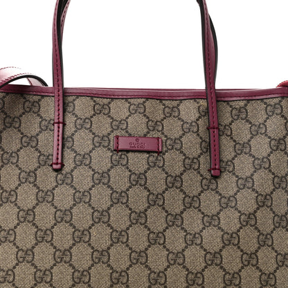 GG Supreme Monogram Small Zippered Tote Beige New Rosette