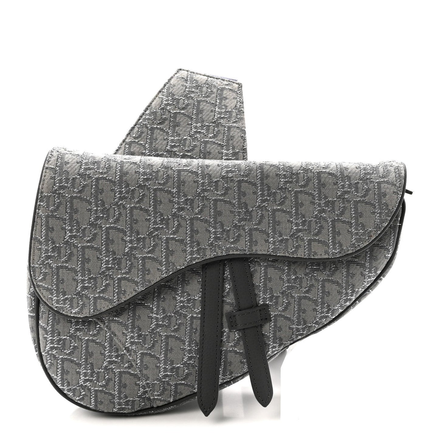 Oblique Mens Saddle Bag Grey