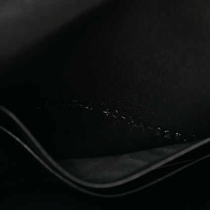 Supple Calfskin Cannage Caro Belt Pouch with Chain Black