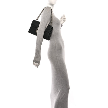 Pebbled Calfskin Small Dionysus Shoulder Bag Black