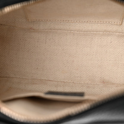 Pebbled Calfskin Soho Disco Bag Black