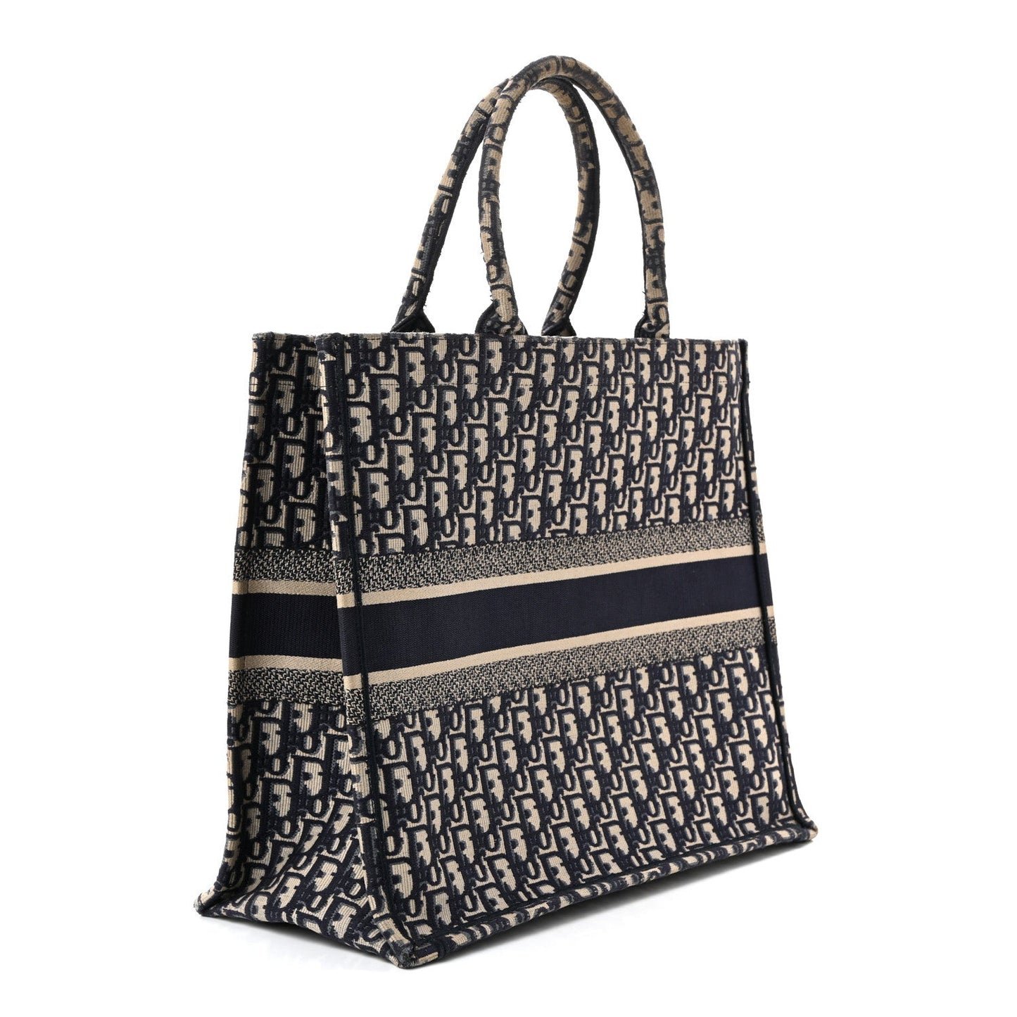 Oblique Large Book Tote Blue Multicolor
