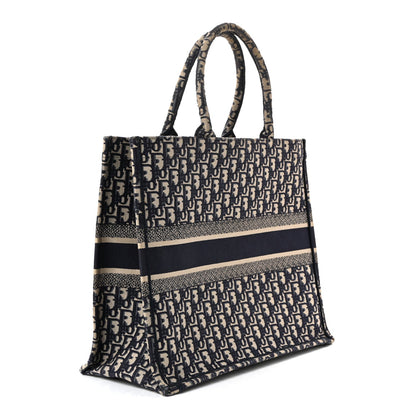 Oblique Large Book Tote Blue Multicolor