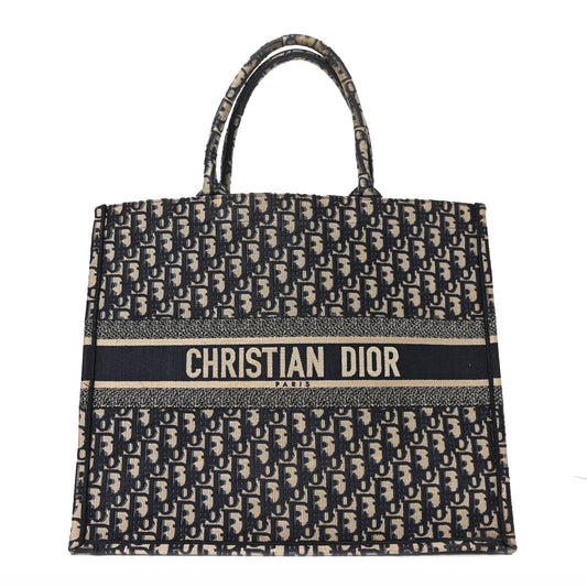 Oblique Large Book Tote Blue Multicolor
