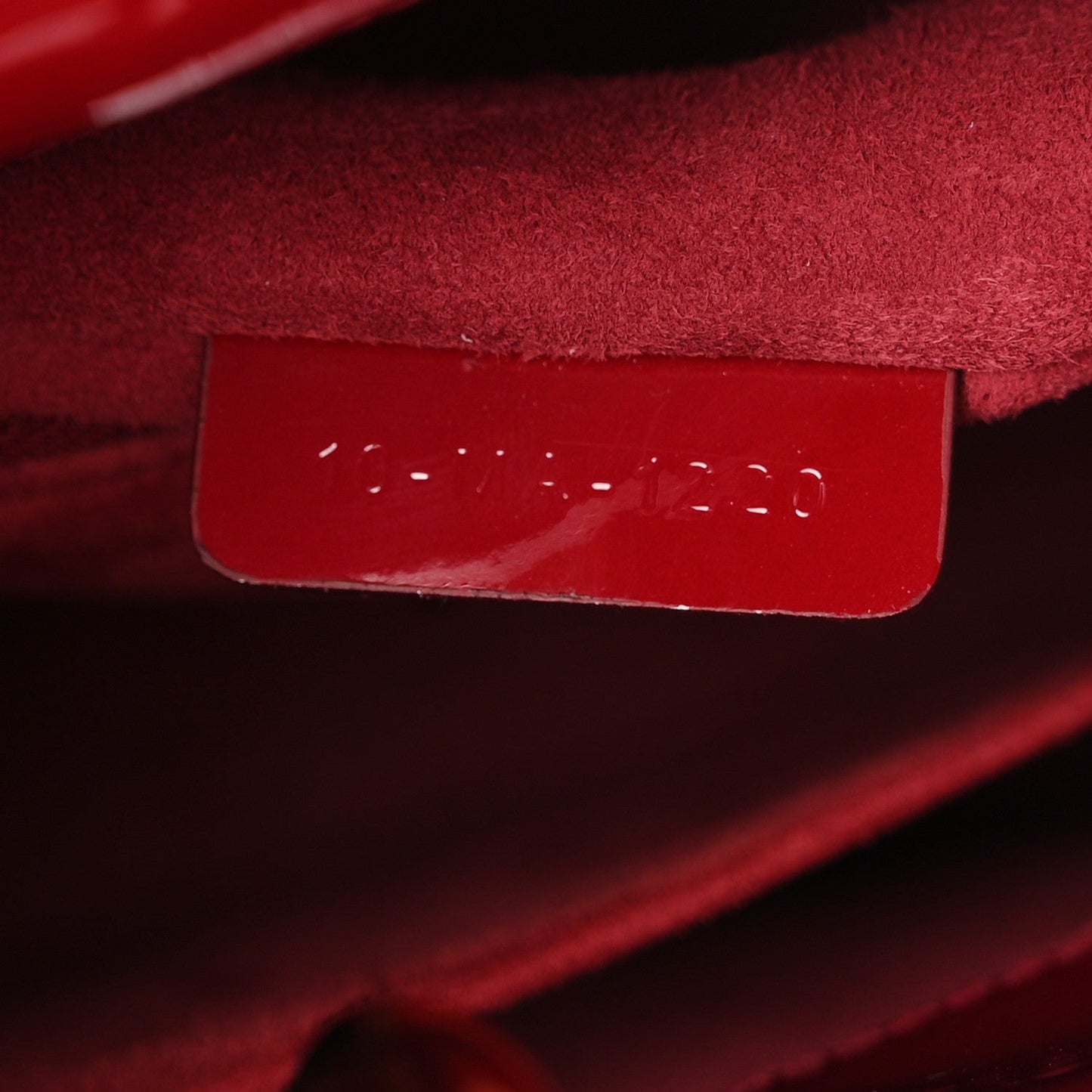 Patent Cannage Small Lady Dior Cherry Red
