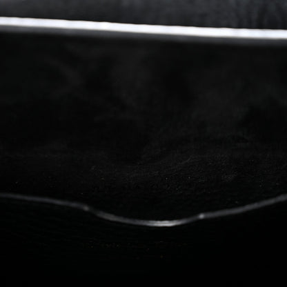 Grained Calfskin Large Bobby Flap Black