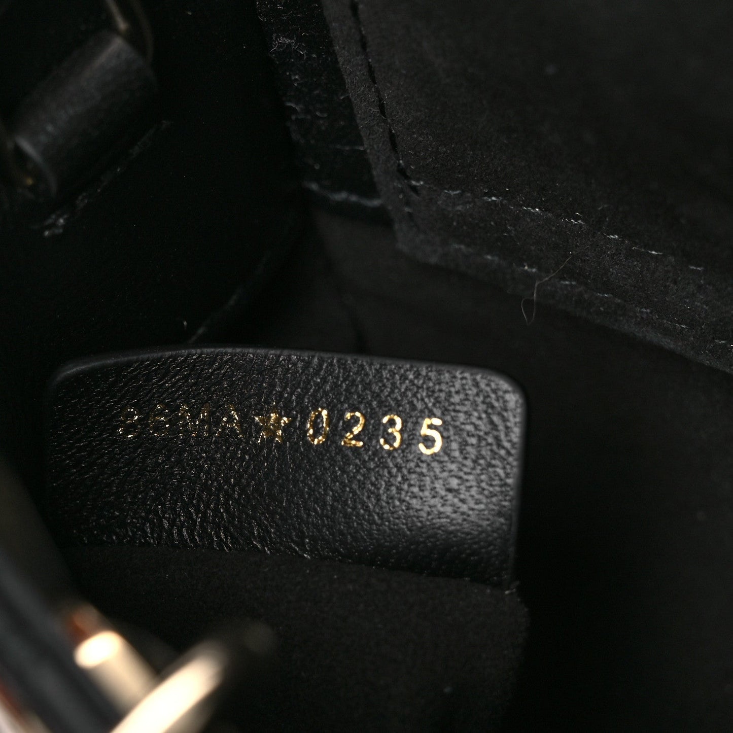 Lambskin Cannage Micro Lady D-Joy Black