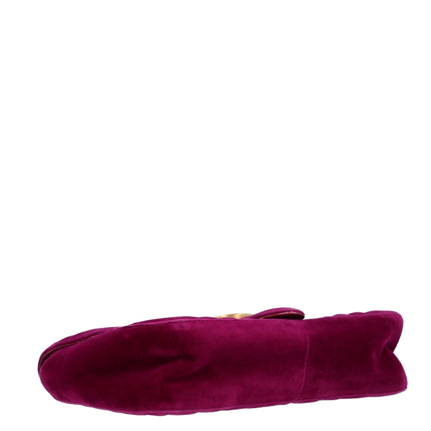Velvet Matelasse Medium GG Marmont Shoulder Bag Fuchsia Violet Cyclamen