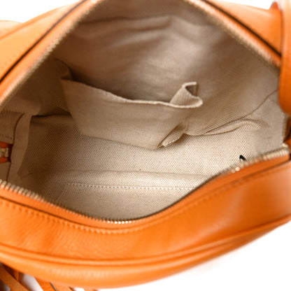 Pebbled Calfskin Small Soho Disco Bag Curcuma