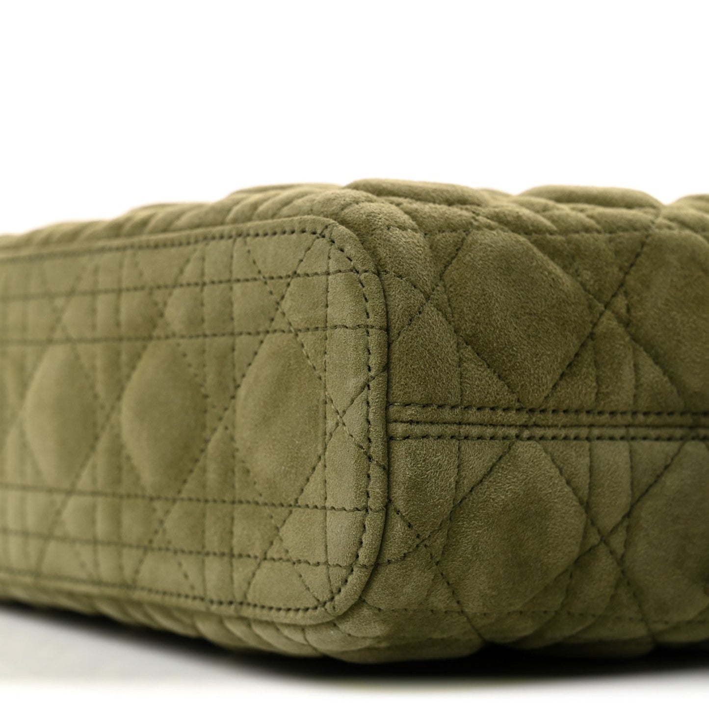 Suede Cannage Toujours Hobo Army Green