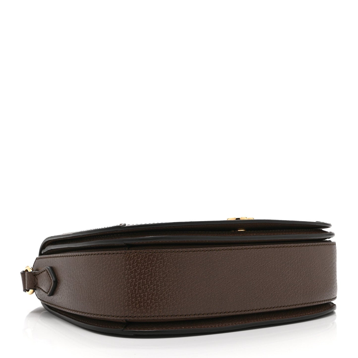 GG Supreme Monogram Web Small Ophidia Flap Messenger Bag Brown