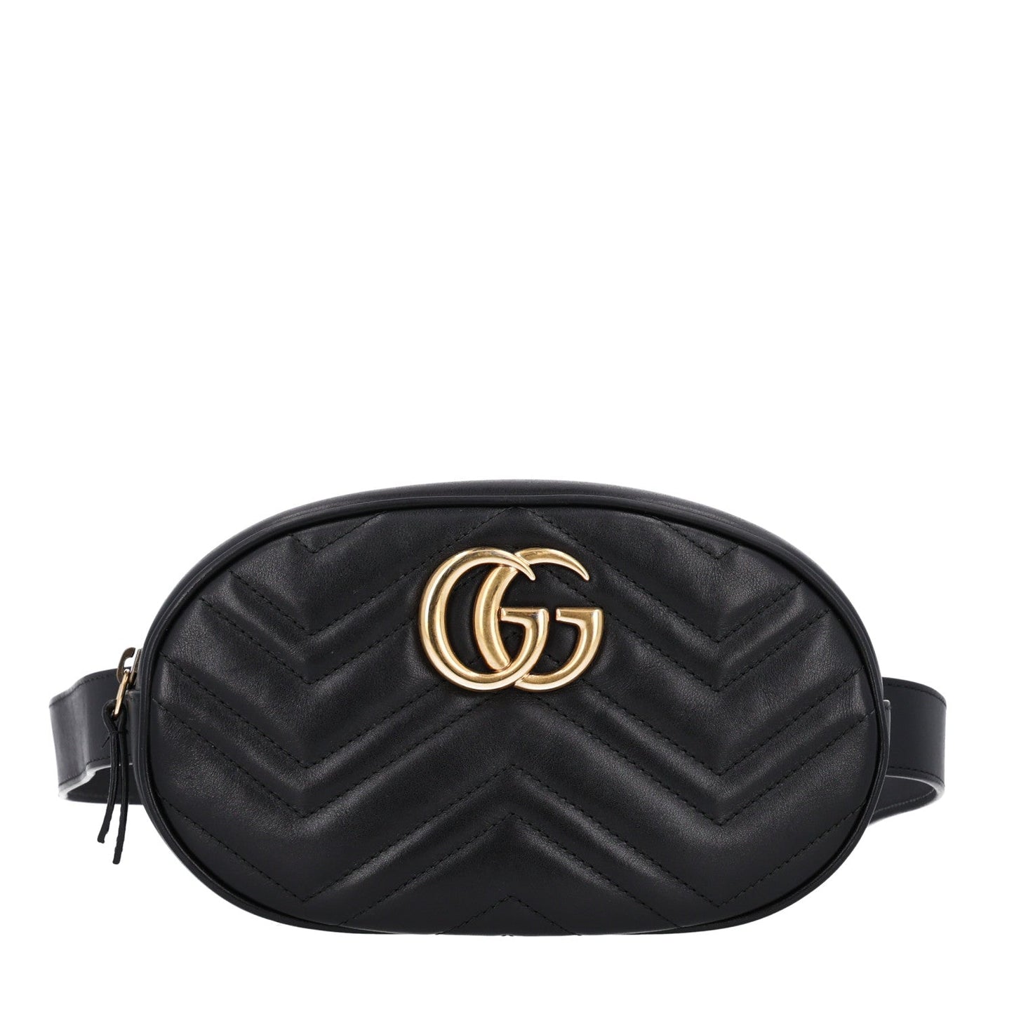 Calfskin Matelasse GG Marmont Belt Bag 75 30 85 34 Black
