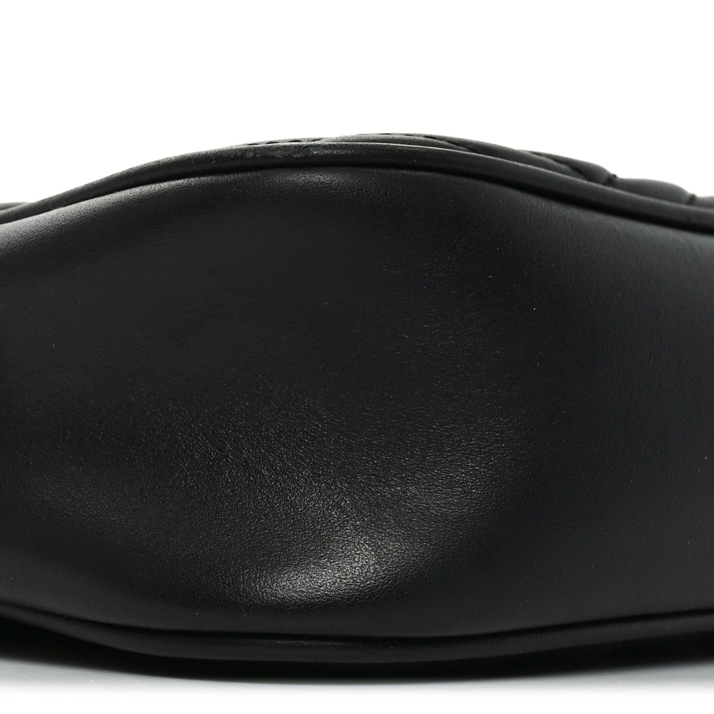 Calfskin Matelasse Small GG Marmont Chain Shoulder Bag Black