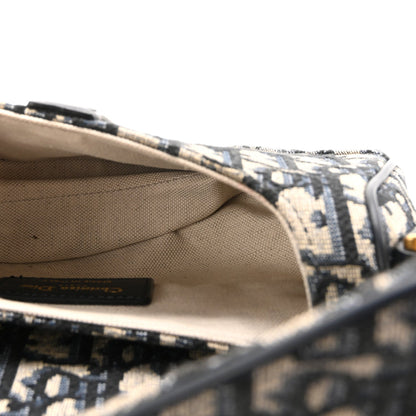Oblique Mini Saddle Bag With Strap  Blue