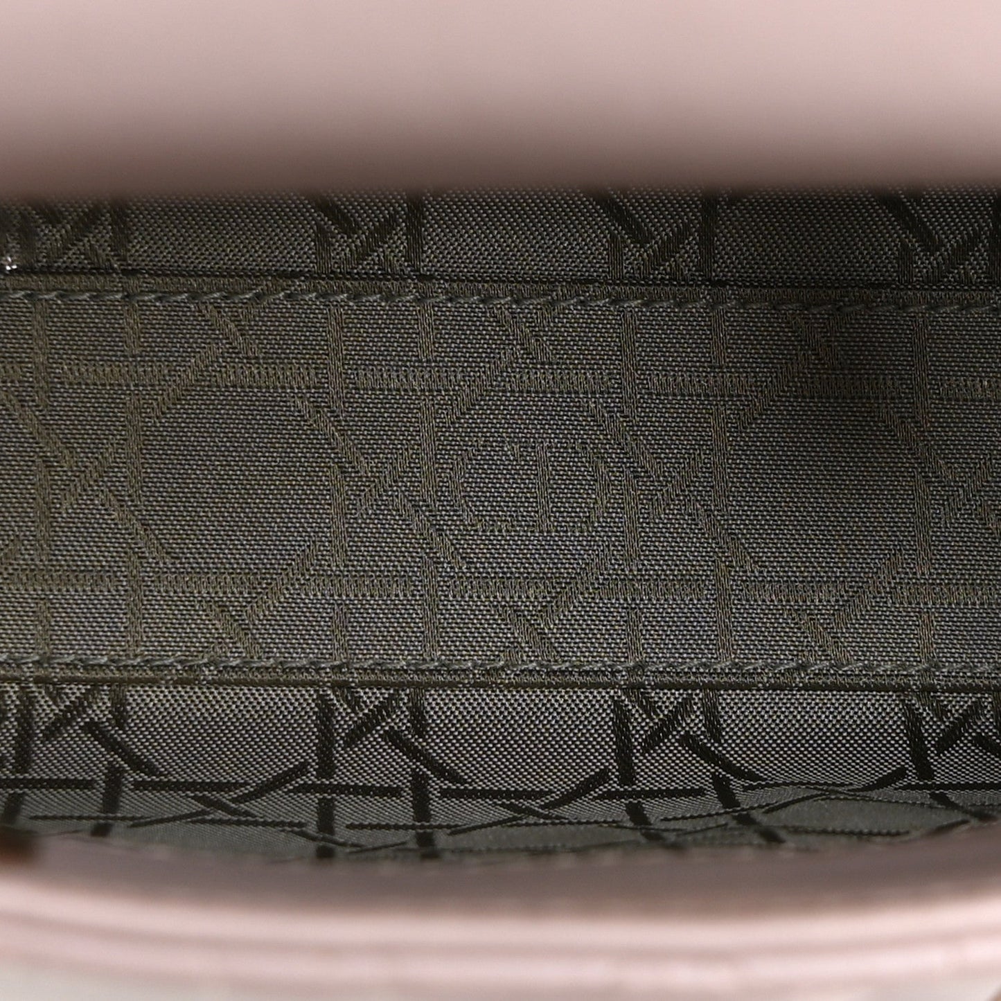 Metallic Lambskin Cannage Mini Lady Dior Lotus