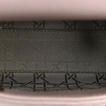 Metallic Lambskin Cannage Mini Lady Dior Lotus