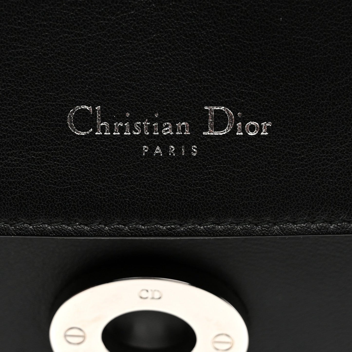 Smooth Calfskin Small Bi-Color Be Dior Flap Black Pink