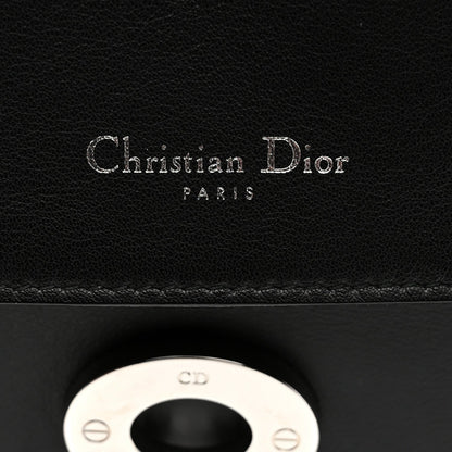 Smooth Calfskin Small Bi-Color Be Dior Flap Black Pink