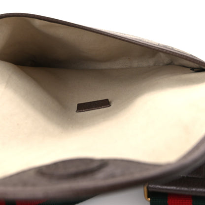 GG Supreme Monogram Web Medium Neo Vintage Flap Messenger Bag Beige New Acero