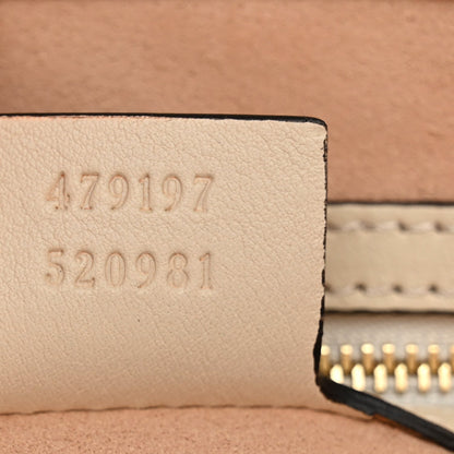 GG Supreme Monogram Medium Padlock Tote White
