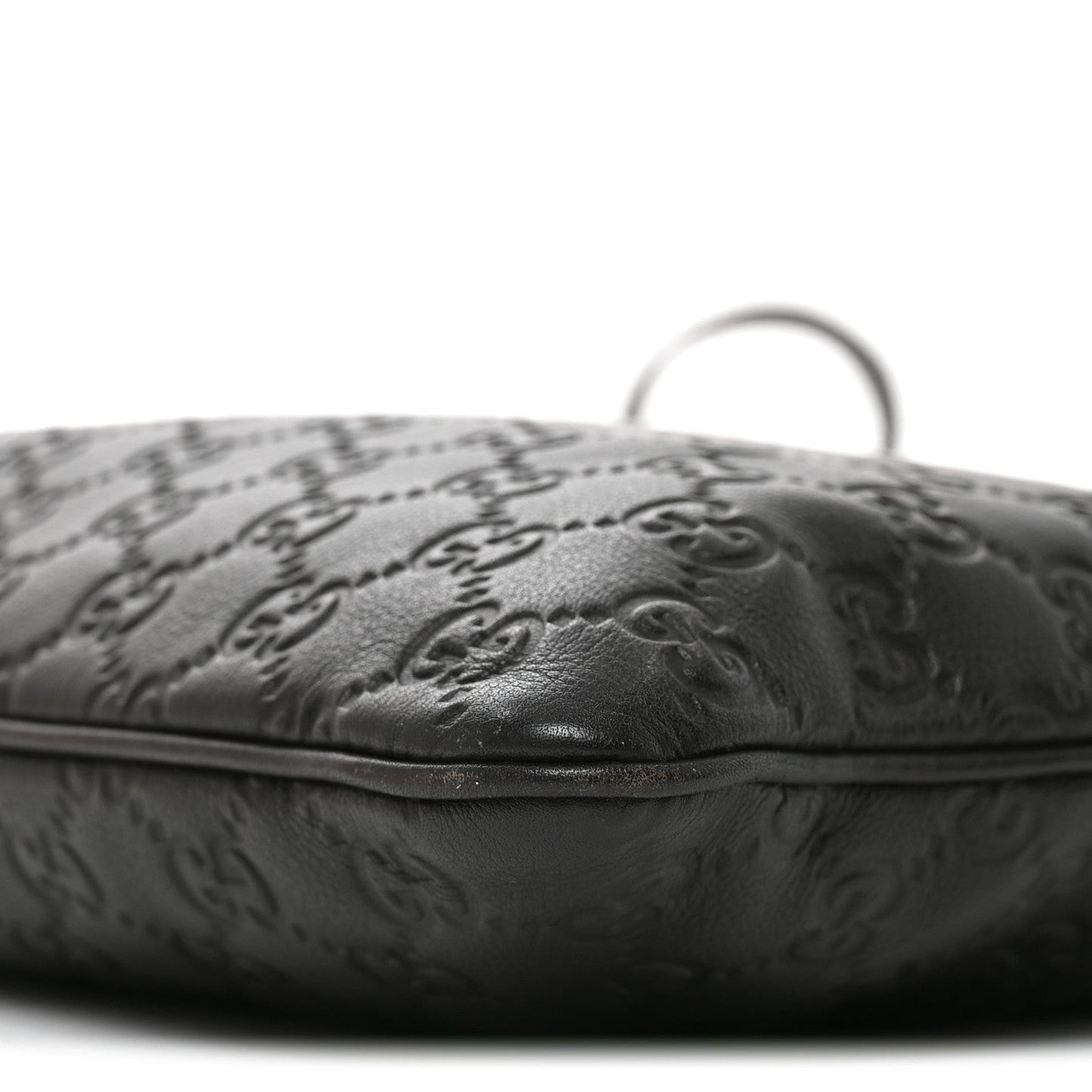 Guccissima Medium Flat Messenger Bag Black