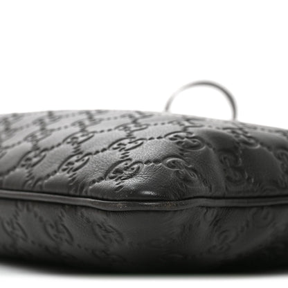 Guccissima Medium Flat Messenger Bag Black