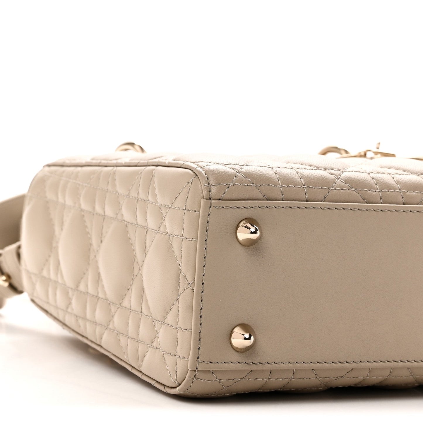 Lambskin Cannage Small My ABCDior Lady Dior Hazelnut