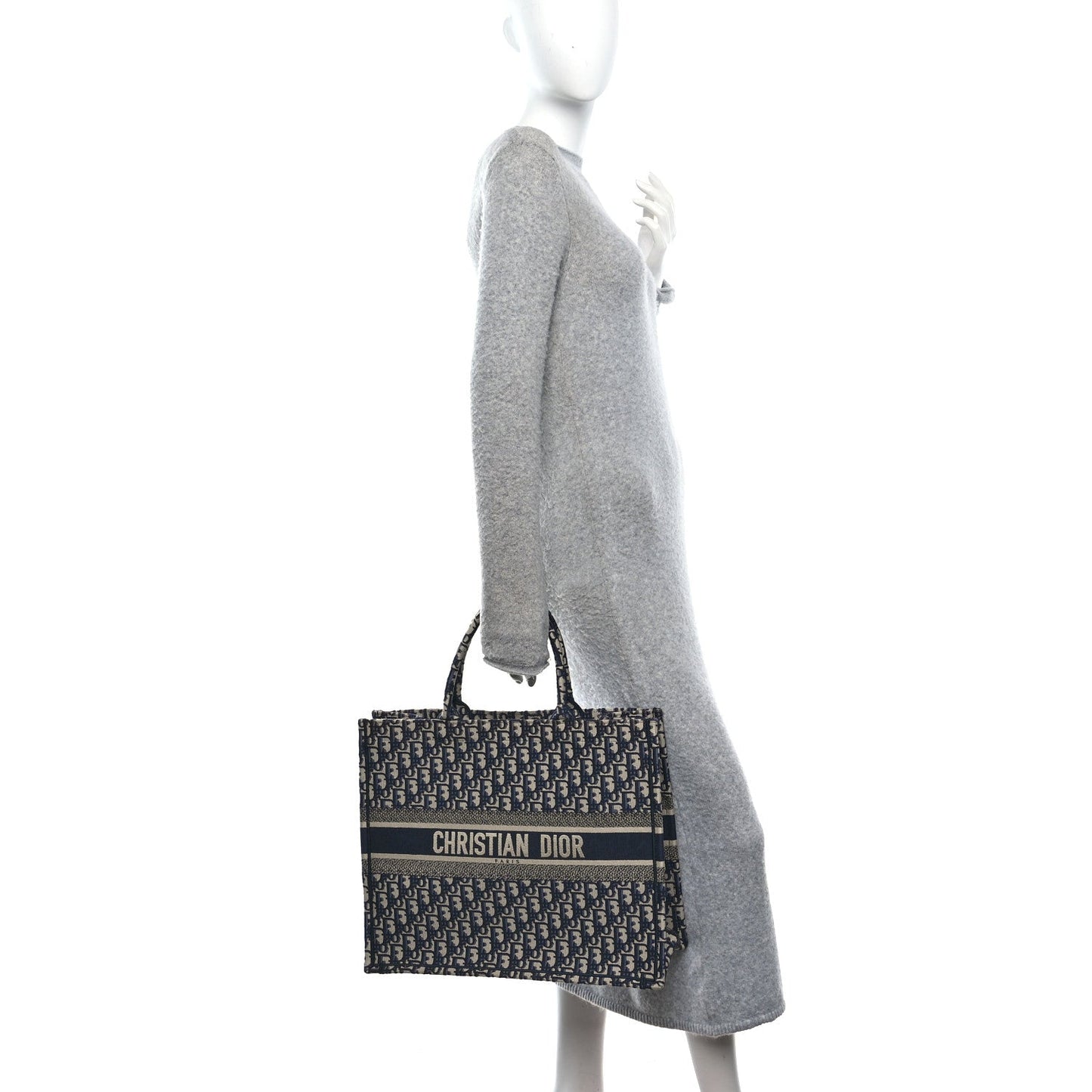 Oblique Large Book Tote Blue Multicolor