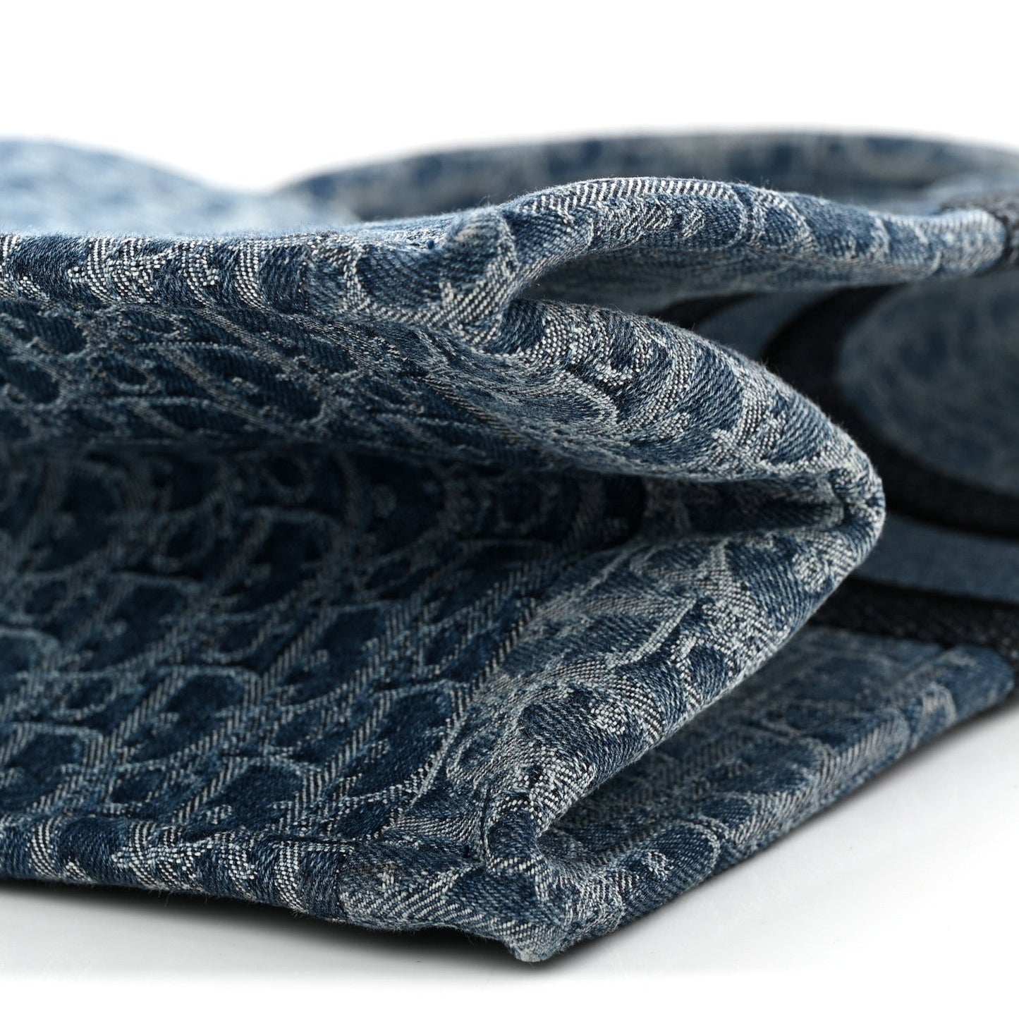 Oblique Denim Large Book Tote Blue
