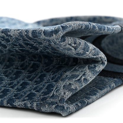 Oblique Denim Large Book Tote Blue