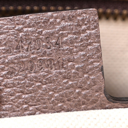 GG Supreme Monogram Web Medium Ophidia Messenger Bag Brown