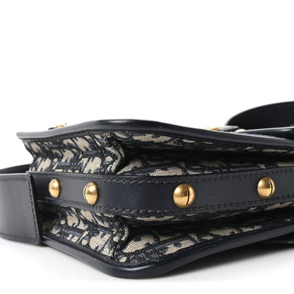 Oblique Square DiorAddict Flap Navy Blue