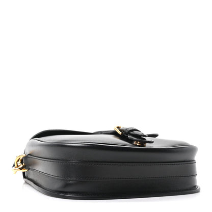 Box Calfskin Medium Bobby Flap Black