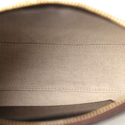GG Supreme Monogram Textured Dollar Calfskin Small Ophidia Hobo Beige Ebony New Acero