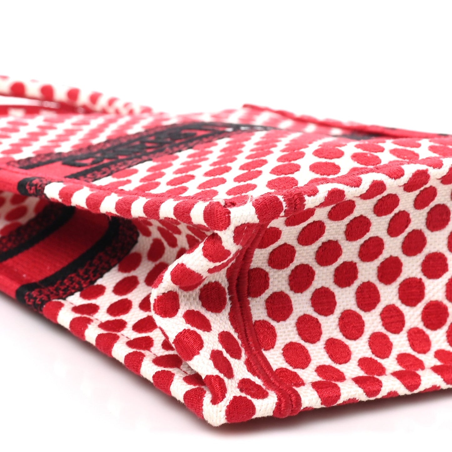Canvas DiorAmour Dots Vertical Book Tote Red