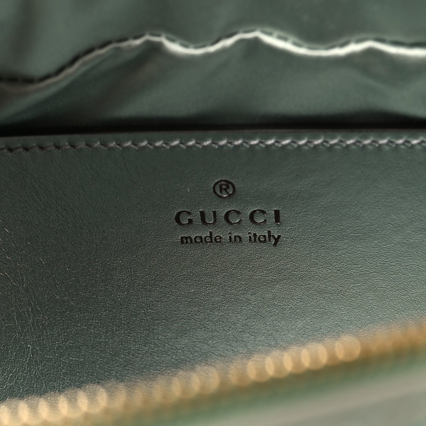Iridescent Nappa Chevron Matelasse Small GG Marmont Chain Shoulder Bag Iridescent Salvy Green