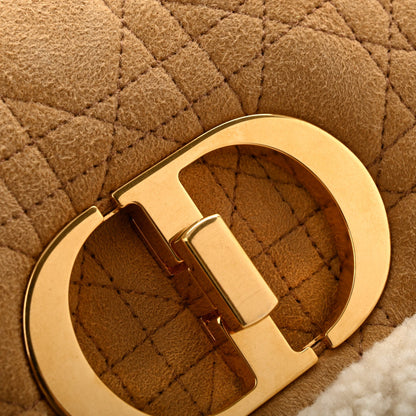 Shearling Cannage Large Caro Bag Camel